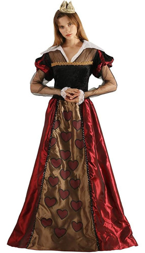 Fantastcostumes Disfraz De Reina Para Mujer Corazones Rojos 