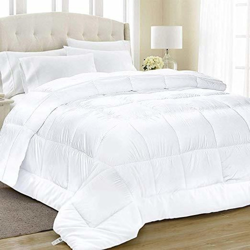 Equinox Edredón - White Alternativa Ganso Duvet (doble 68  X