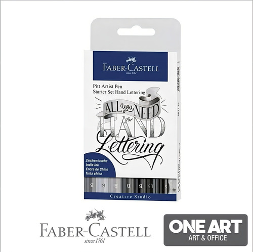 Marcador Pitt Artist Pen Faber Castell Lettering Inicio X9