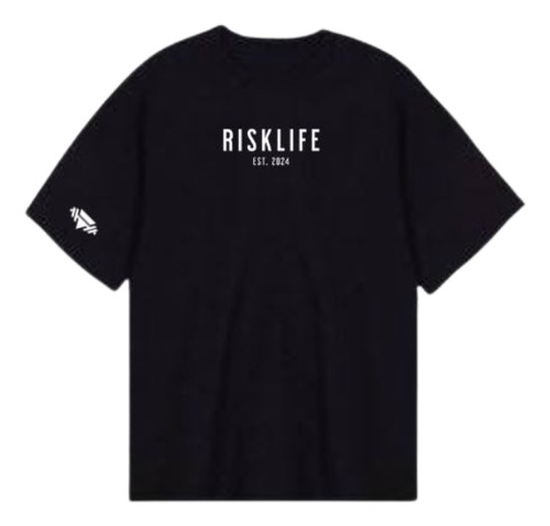 Playera Oversize Negra Risklife