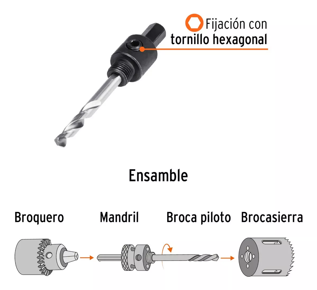 Tercera imagen para búsqueda de mandril broquero