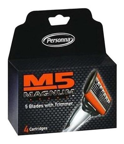 Personna, M5 Hojas De Afeitar De Magnum Con Trimmer, Xbm6f