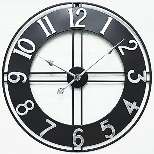 Reloj De Pared De Decoración De Casa De Campo De 24 Pulgadas