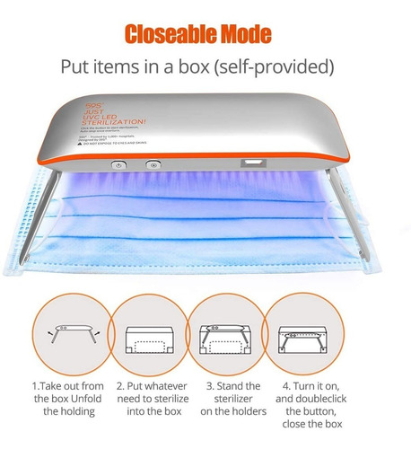 Mini Esterilizador Uv Led Portatil X1 - 59s