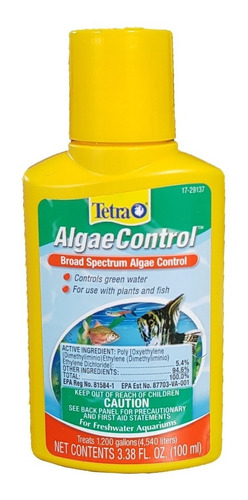 Tetra Algae Control 100ml Elimina Algas Acuario Pecera