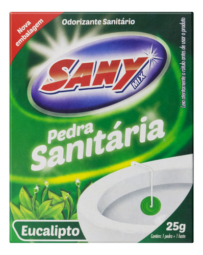 Odorizante Sanitário Pedra Eucalipto Sany Mix 25g