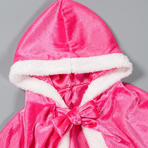 Capa Capucha De Princesa De Piel Sintética Niñas, Dis...