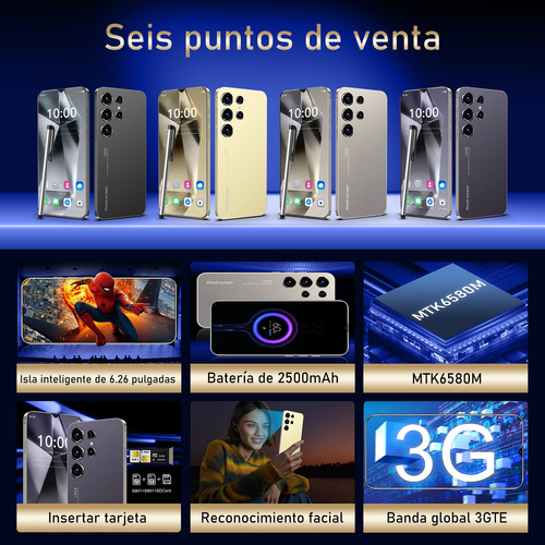 Teléfonos Inteligentes Android Baratos S25 Ultra 6.56 En Ram2gb Y Rom16gb