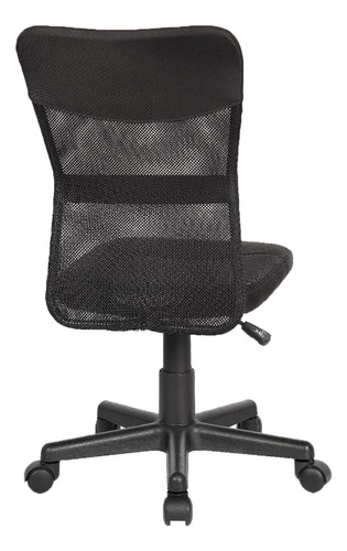 Imagen 3 de 5 de Silla Para Oficina Escritorio Evolucion En Malla Y Paño Negr