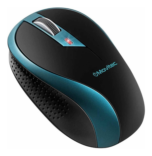 Mouse sem fio Movitec  OMW-02 preto e azul