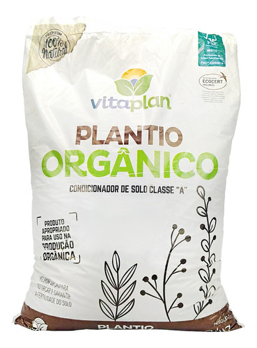 Terra Especial Para Plantio Orgânico Vitaplan 2kg