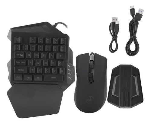 Niiyen Combo Teclado Mouse Para Juego Una Sola Mano Movil