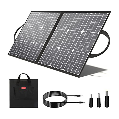 Panel Solar Portátil De 100w 18v, Kit De Cargador Sola...