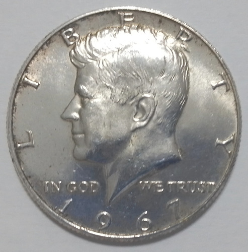 Moneda Estados Unidos Half Dollar John F Kennedy Año 1967