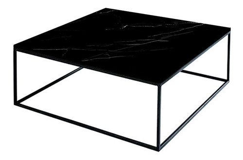 Imagen 1 de 6 de Mesa Ratona Apoyo Baja Auxiliar Living Simil Marmol Moderna