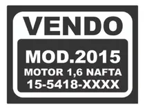 Comprar Cartel Vendo Auto X3 Unidades 