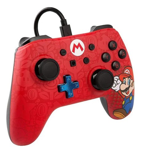 Control Nintendo Switch Super Mario Color Rojo