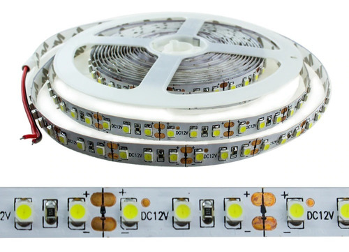 Tira Rollo Led 3528 2835 5mts 120 Led X M Frio Calido Interior