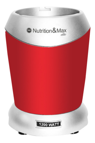 Imagen 2 de 2 de Procesador de alimentos Nutrition & Max Elite 1200W roja