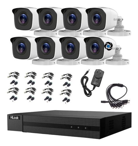 Imagen 3 de 7 de Kit Seguridad Hikvision Dvr 16ch Fullhd 2mp +8 Camaras 1080p