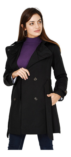 Piloto Trench Mujer Impermeable Campera Tapado Moda Way Voo