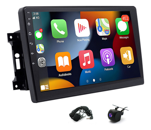 Estéreo 2+32g Para Jeep Wrangler 2009-2017 Carplay Gps Wifi Color Black
