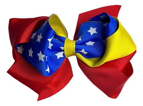 Lazo Con Pinche Para Niñas Bandera De Venezuela
