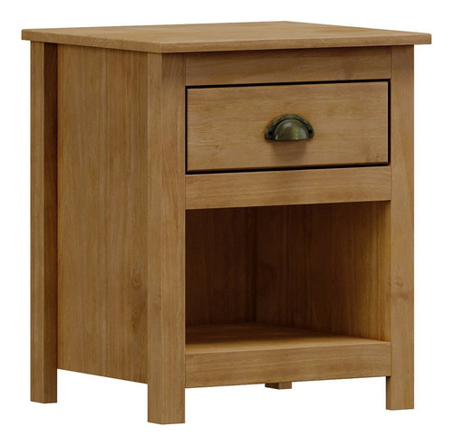 Mesa De Cabeceira Para Quarto De Madeira Maciça Com 1