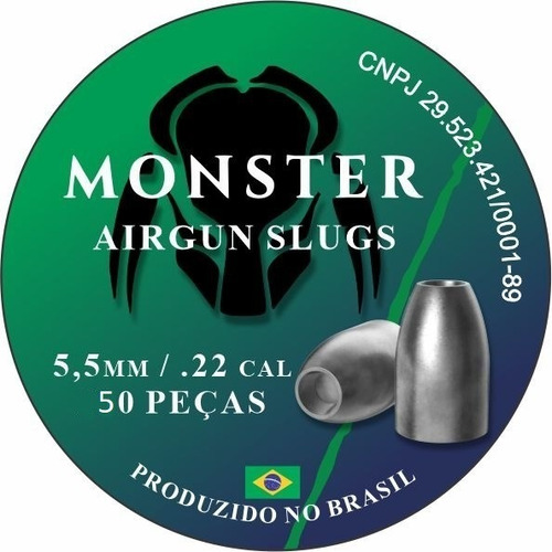 Chumbo Slug 5,5 Mm- .2169- 16,10 Gr - 50 Und - Liga Standart