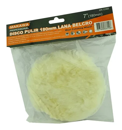 Disco Para Pulir 180mm 7 Pulgada Lana Makawa Mk-0388