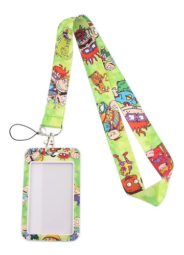 Lanyard Rugrats Cinta Colgante Portacredencial Vertical 