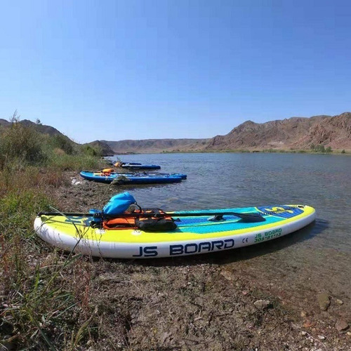 Imagen 4 de 9 de Tabla Stand Up Paddle Inflable Board 3.35m Negra+remo+mochil