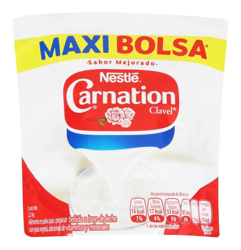 Producto Lácteo Nestle Carnation Clavel En Polvo De 2.2 Kilo