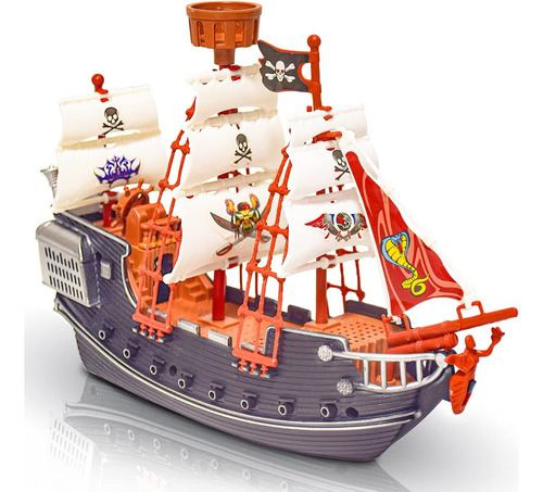 Barco Pirata Artcreativity, Playset Con Figuras De Accion