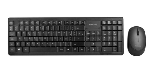 Imagen 7 de 10 de Combo Teclado Español + Mouse Inalámbrico Philips Mod. C314