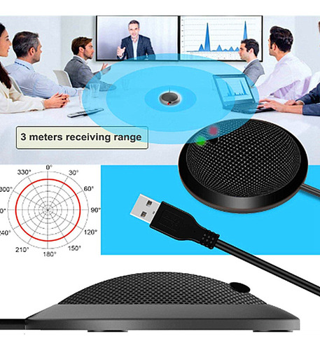 Para Conference Usb Microphone,omnidirectional Condenser Pc
