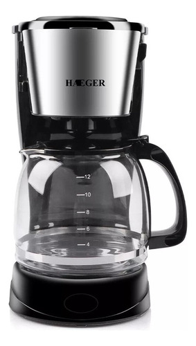 Cafetera Eléctrica Haeger Hg-123s Café En 5min 1,5lts Negro
