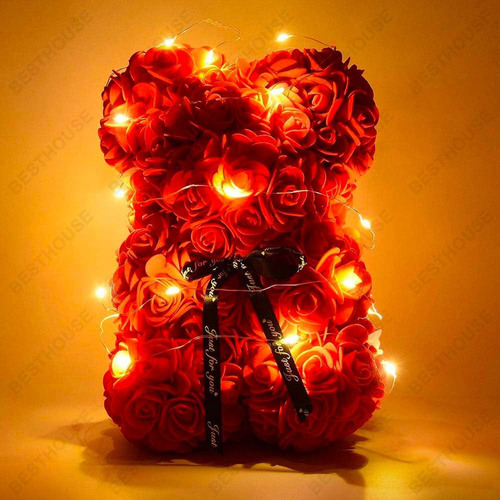 Rosas Artificiales, Ositos De Peluche, Regalos Para El Día D
