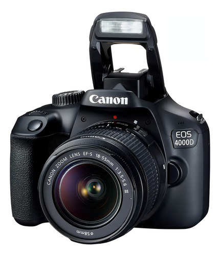 Canon Cámara Dslr Eos D/rebel T100 Con Lente De Zoom Ef-s . Color Negro