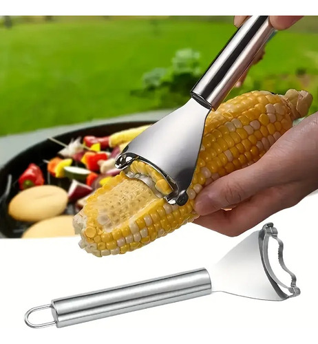 Descascador Prático De Milho Em Aço Inox Com Cabo Ergonômico