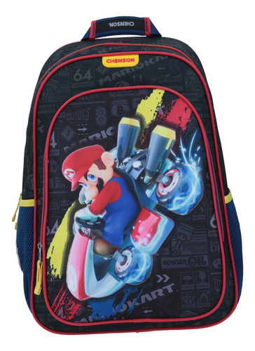 Mochila Chenson Para Niño Mario Bros Escolar Mb64579-3