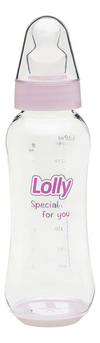 Mamadeira Lolly Special Ortodôntico 250ml - Rosa