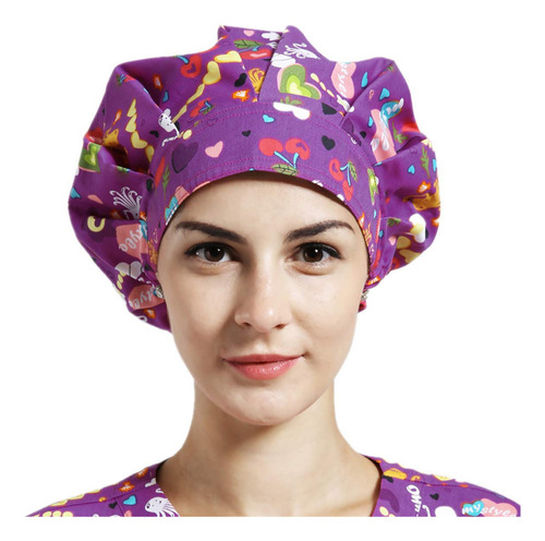 Xinfu - Gorro De Trabajo Para Mujer, Fucsia Love, Talla Únic