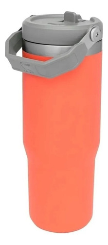 Termo Stanley Flip Straw Tumbler 887 Ml - Original Usa Naranja