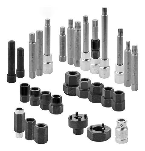 Conjunto De Ferramentas Para Remoção Da Polia Do Alternador,