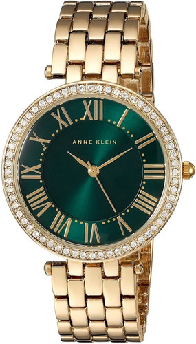 Anne Klein Women's Premium Crystal Accented Gold-tone Bracel