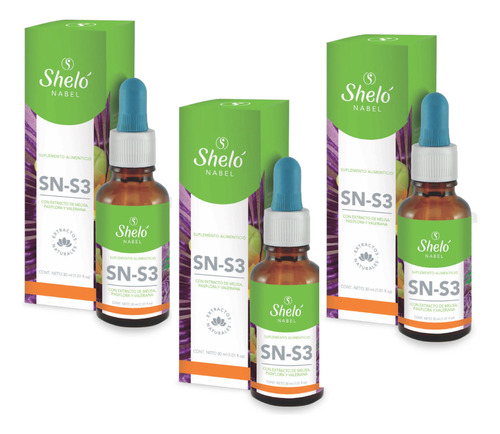 3 Pack Sns3 Relajante Ansiedad Sin Estrés Depresión + Regalo