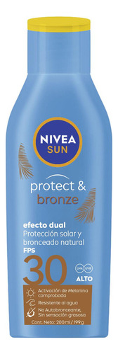 Protector Solar Nivea Sun Protect & Bronze Spf 30 200 Ml