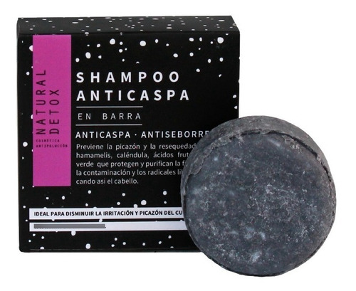 Shampoo Anticaspa En Barra 70 G - Natural Detox