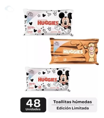 Pack X 3 Toallitas Humedas Huggies Disney X48 4 En 1